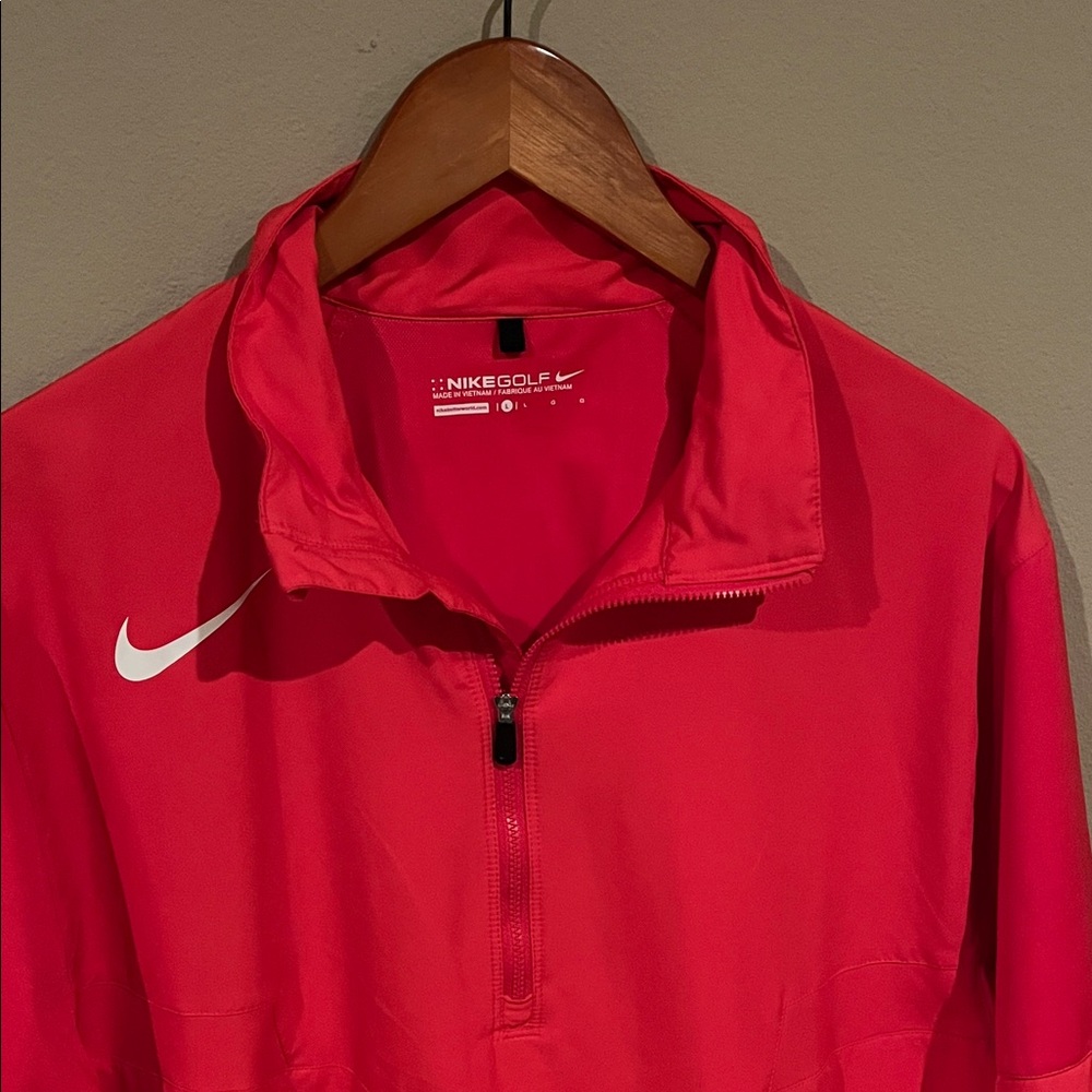 Nike Men's Red Windbreaker Jacket
